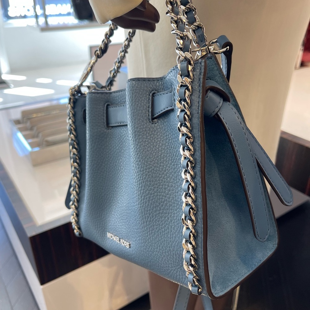 MICHAEL KORS Mina Small Chain Convertible Crossbody XBody Bag
Cornflower Belted - Picture 6 of 16
